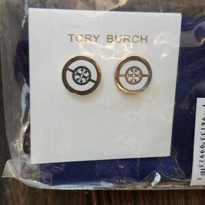 New Tory Burch circle enamel earrings